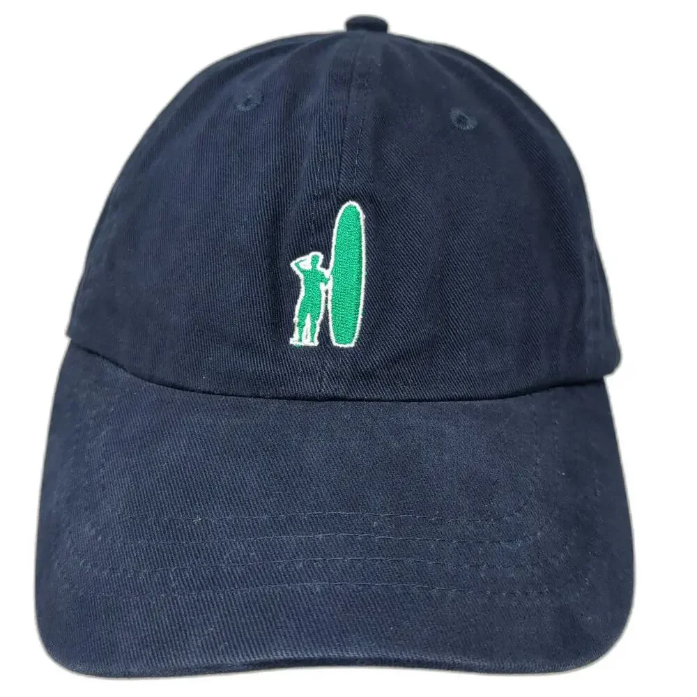johnnie-O Baseball Cap Blue One Size Surfer Logo Embroidered Strapback Hat